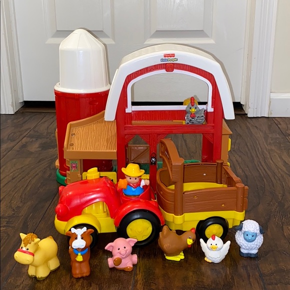 little people tractor set